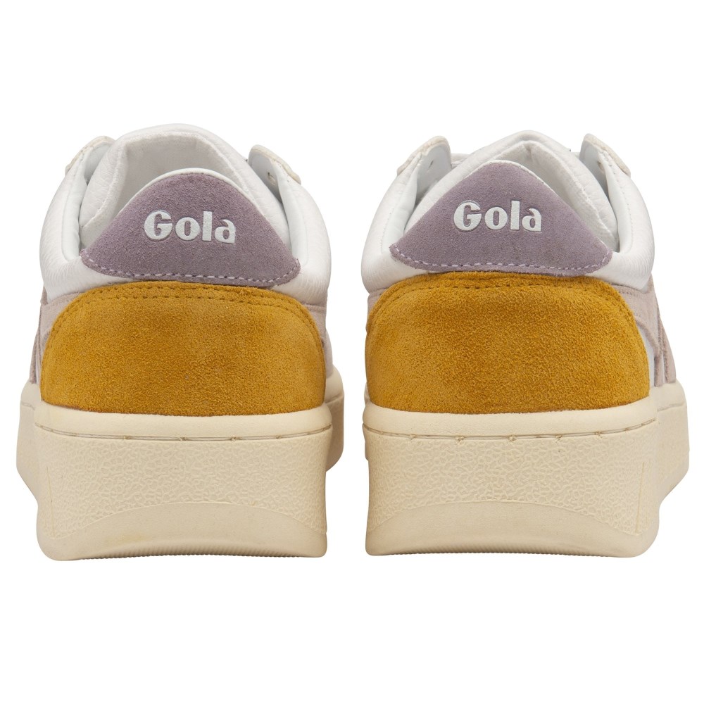 Gola Classics Women's Grandslam Trident Sneakers - White/Blossom/Lily