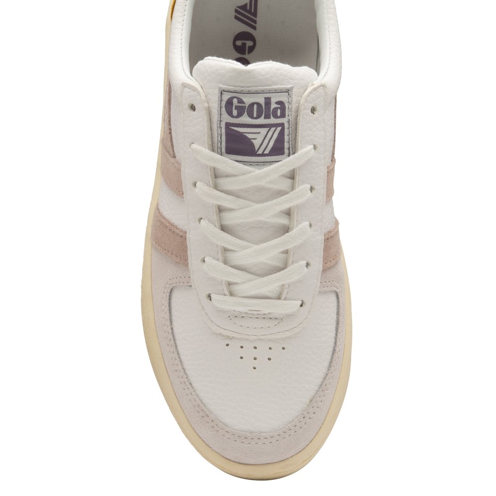 Gola Classics Women's Grandslam Trident Sneakers - White/Blossom/Lily