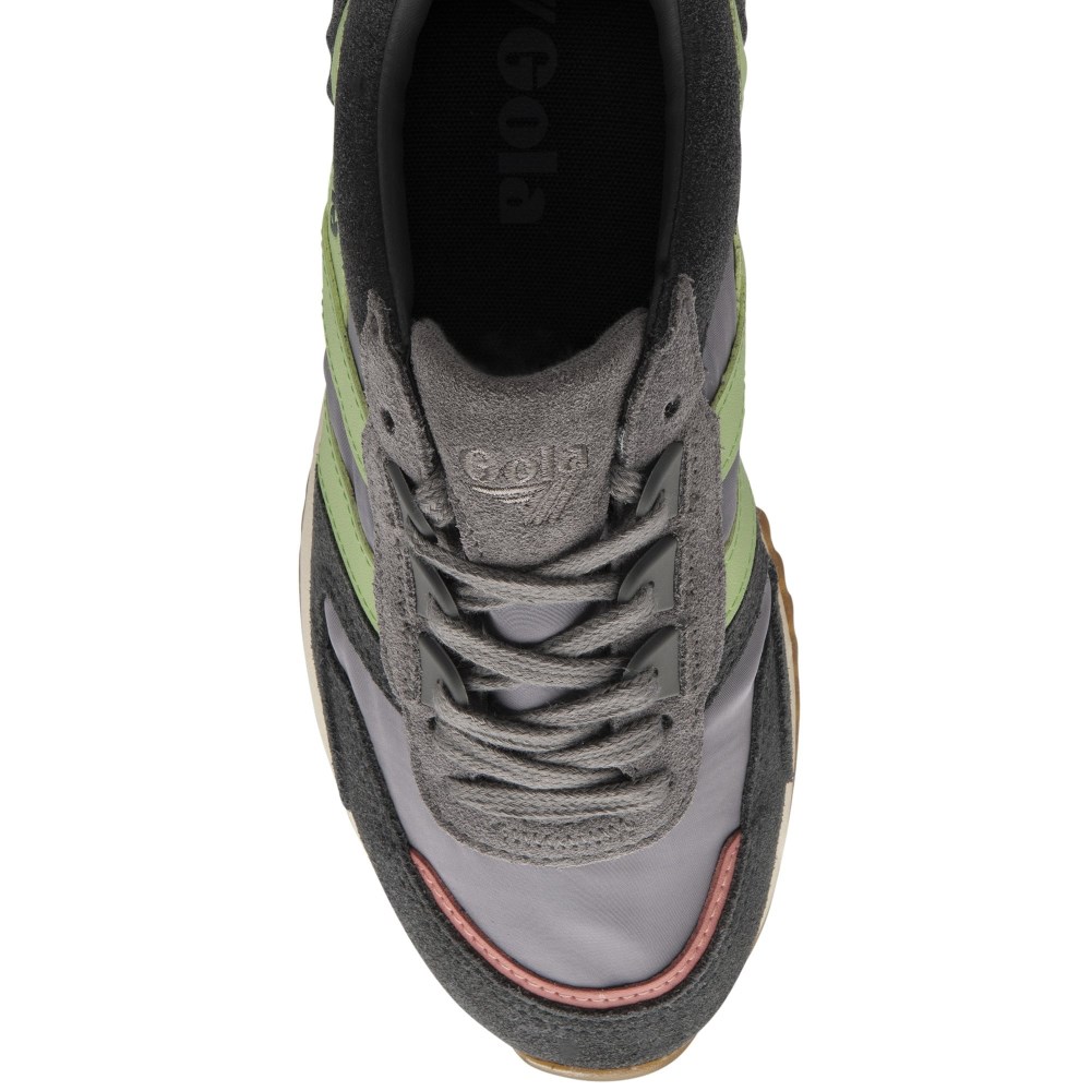 Gola Classics Women's Chicago Sneakers - Ash/Patina Green/Coral Pink