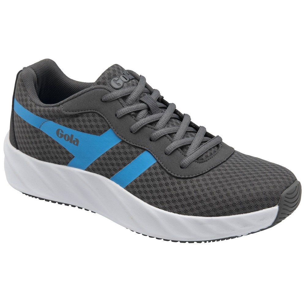 Gola Performance Men's Draken Sneakers - Charcoal/Process Blue