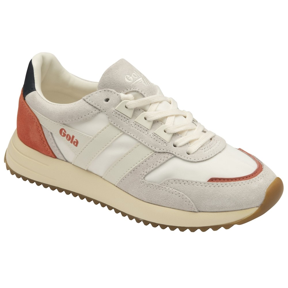 Gola Classics Women's Chicago Sneakers - Off White/Off White/Navy