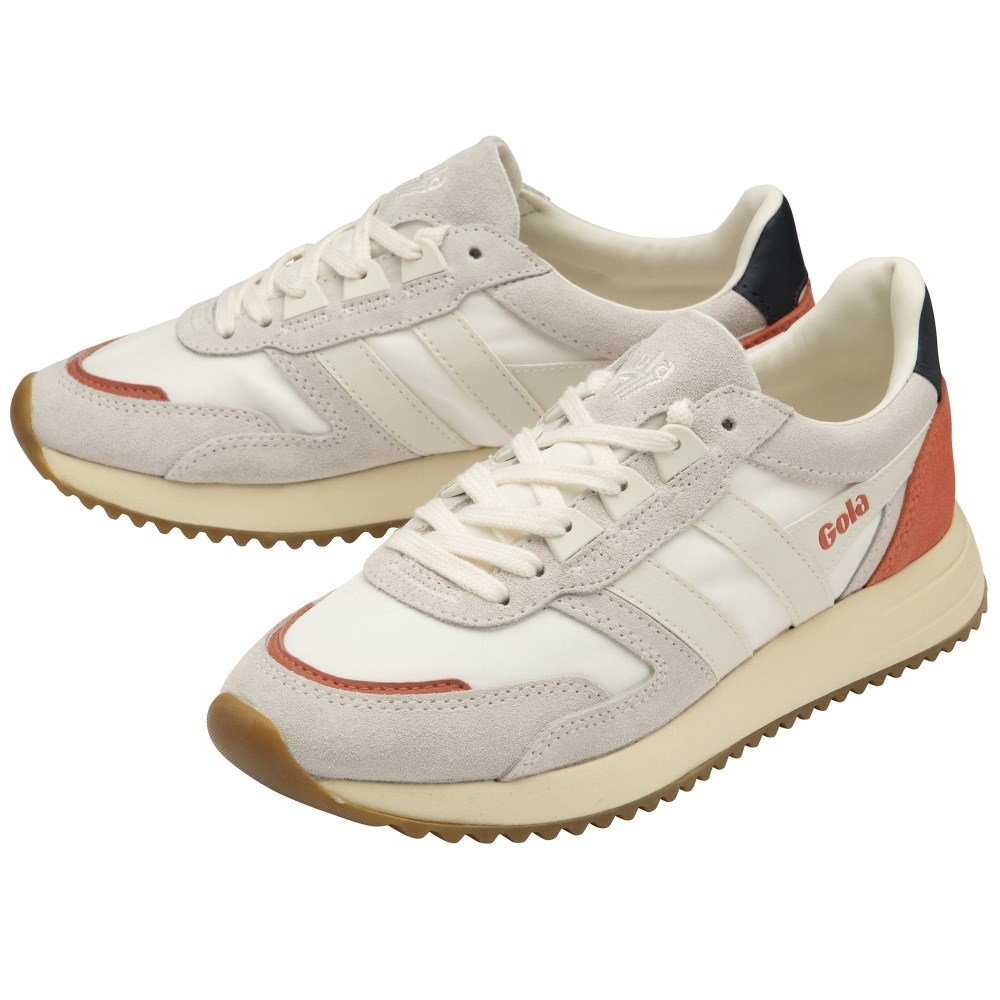Gola Classics Women's Chicago Sneakers - Off White/Off White/Navy