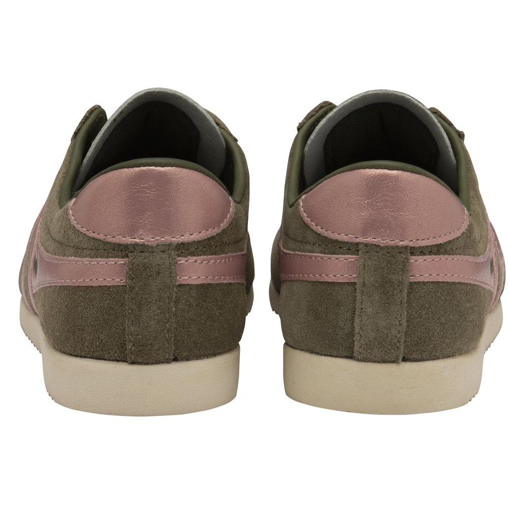 Gola Classics Women's Bullet Flame Sneakers - Khaki/Pink
