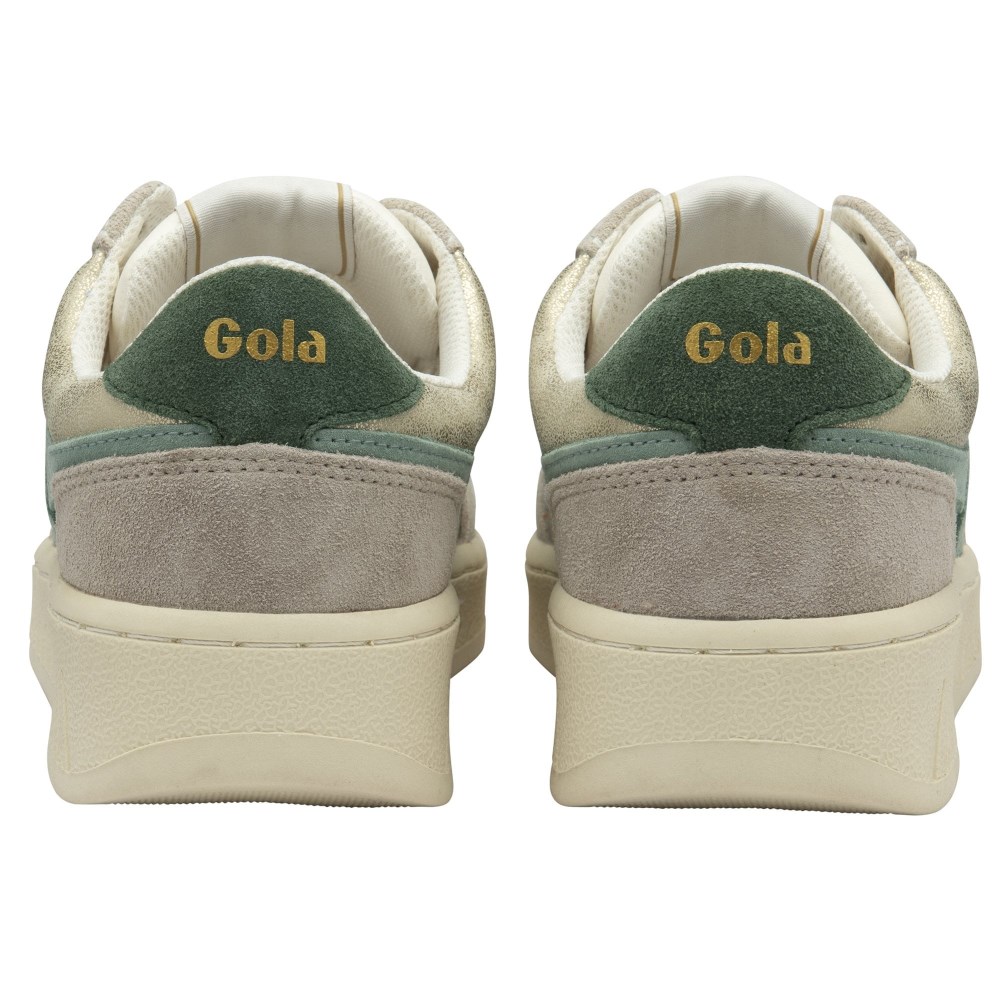 Gola Classics Women's Superslam Blaze Sneakers - Gold/Green Mist/Evergreen