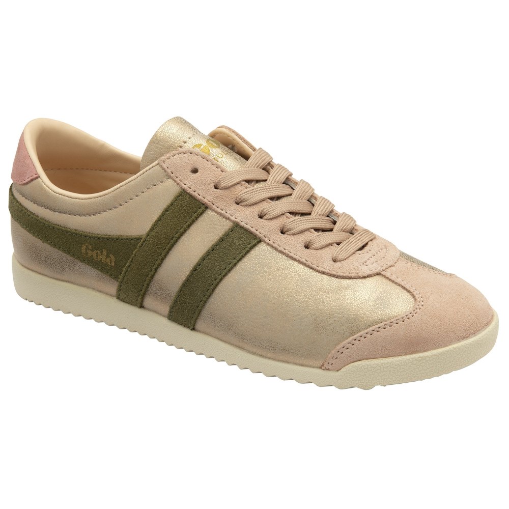Gola Classics Women's Bullet Blaze Sneakers - Rose Gold/Khaki/Coral Pink