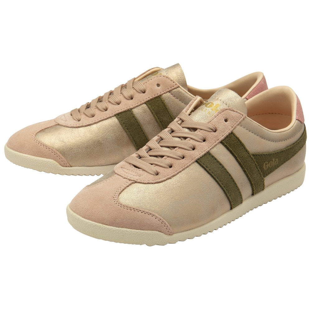 Gola Classics Women's Bullet Blaze Sneakers - Rose Gold/Khaki/Coral Pink