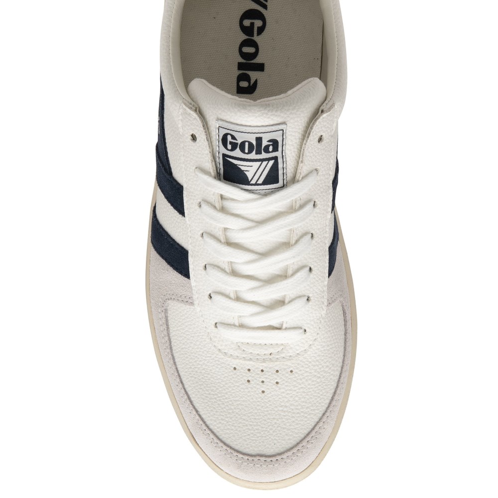 Gola Classics Men's Grandslam Trident Sneakers - White/Navy/Marine Blue