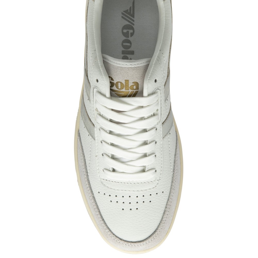 Gola Classics Women's Falcon Mirror Sneakers - White/Silver