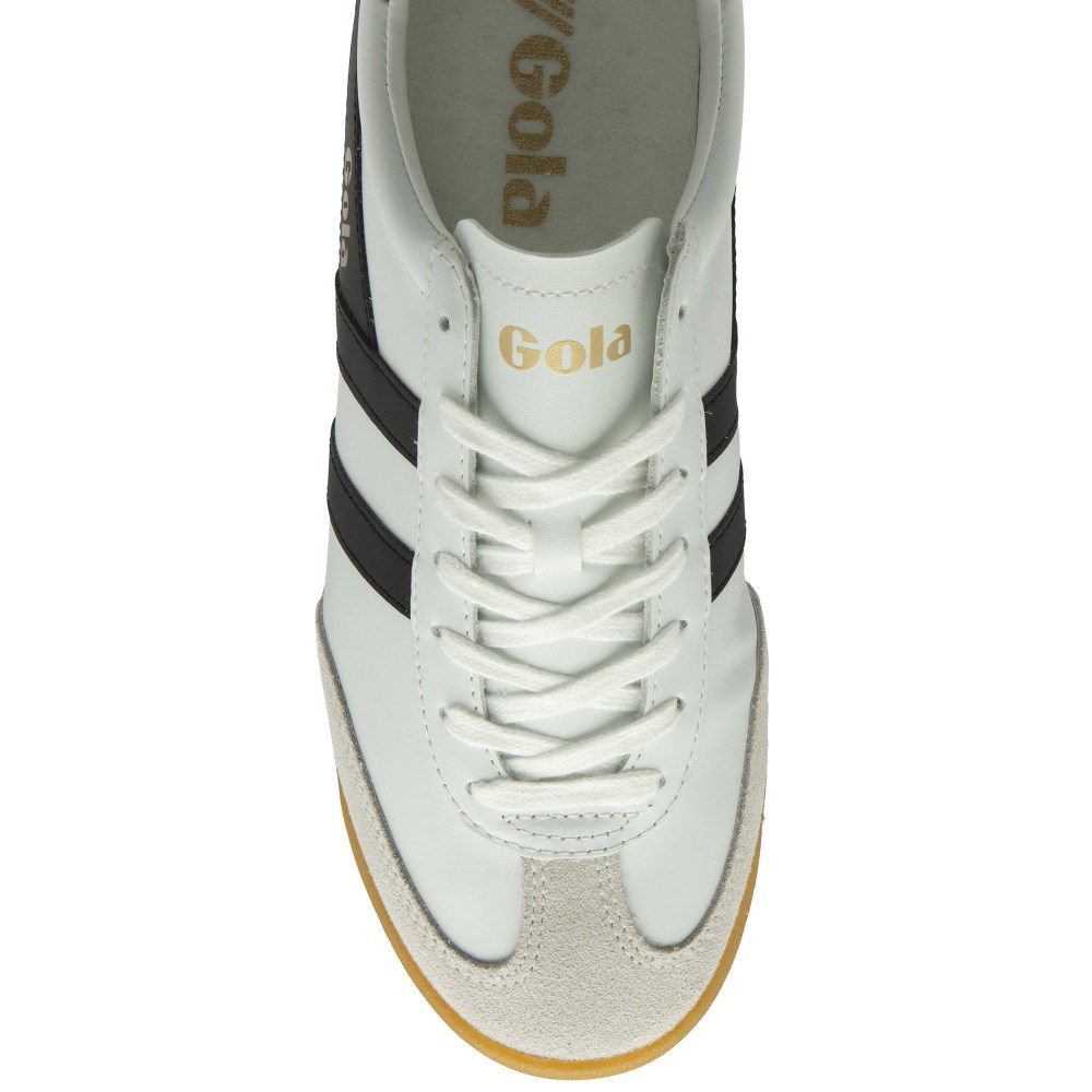Gola Classics Men's Torpedo Leather Sneakers - White/Black/Moody Orange