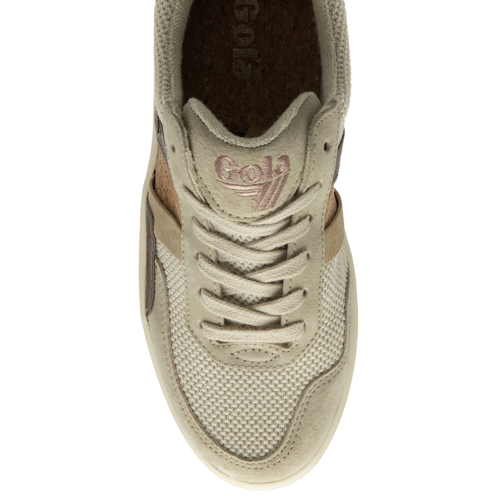 Gola Classics Women's Grandslam Mode Sneakers - Wheat/Oat/Bronze