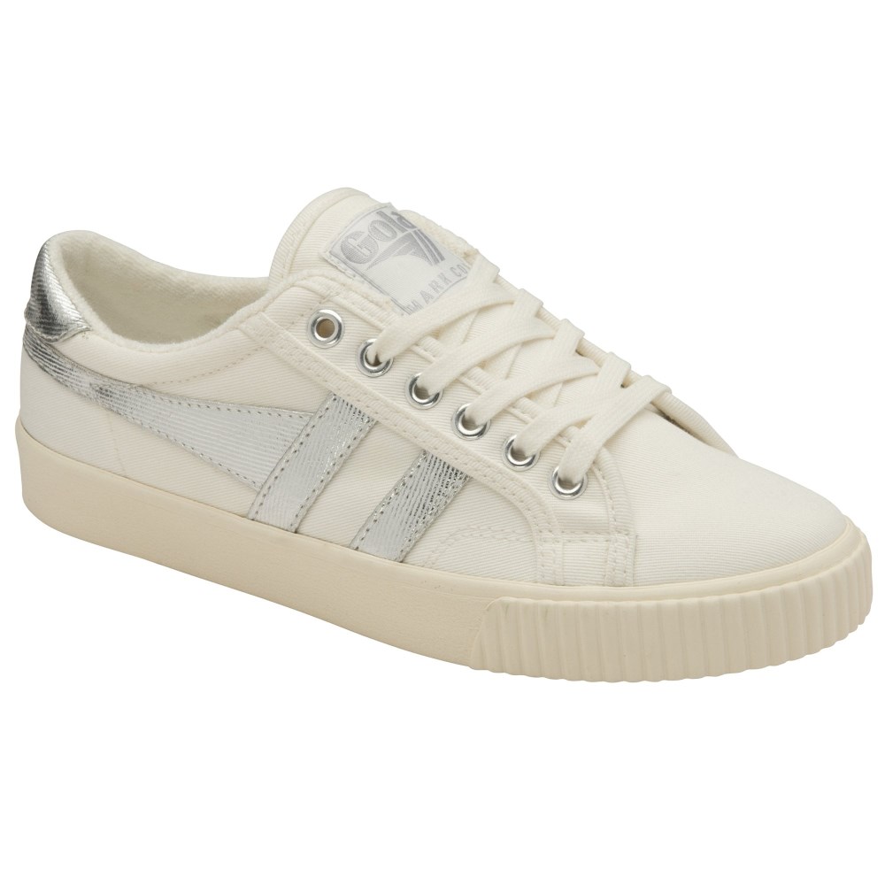 Gola Classics Women's Tennis Mark Cox Sneakers - Off White/Silver