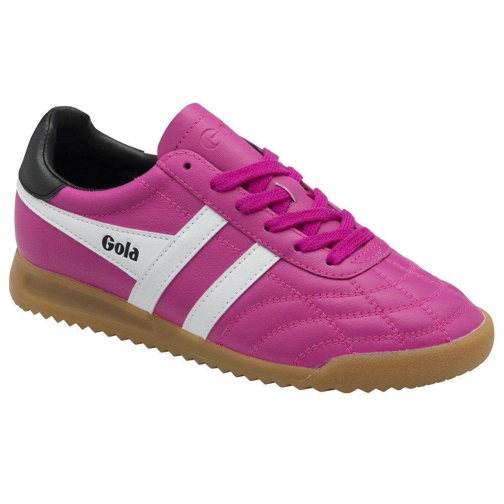 Gola Classics Women's Stadium Sneakers - Shocking Pink/White/Black