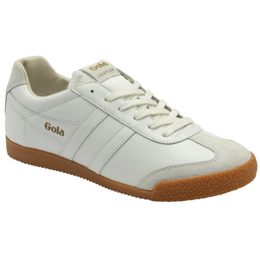 Gola Classics Men's Harrier 001 Sneakers - White/White/Gum