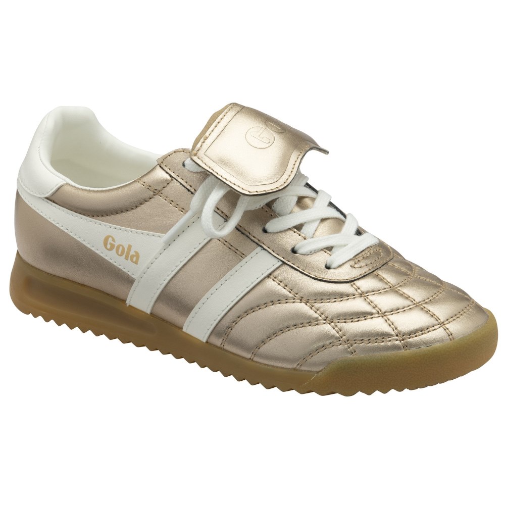 Gola Classics Women's Stadium '86 Sneakers - Gold/Off White