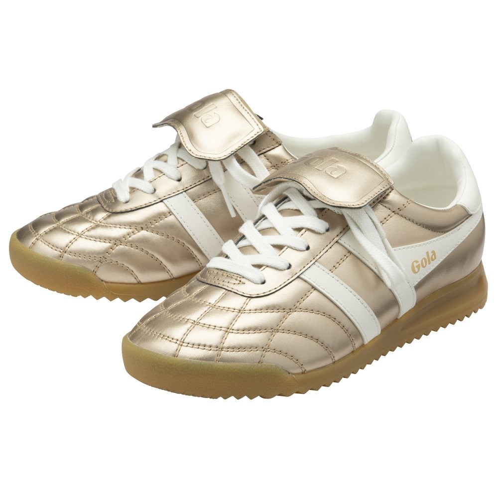 Gola Classics Women's Stadium '86 Sneakers - Gold/Off White