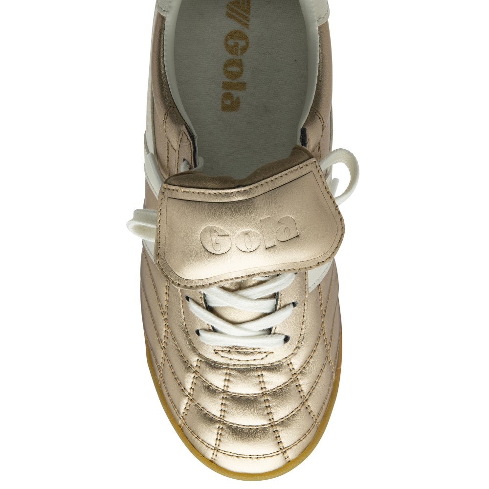 Gola Classics Women's Stadium '86 Sneakers - Gold/Off White