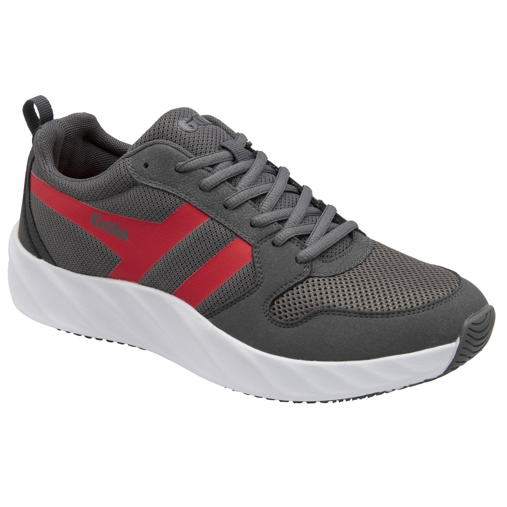 Gola Performance Men's Lansen Sneakers - Charcoal/Deep Red