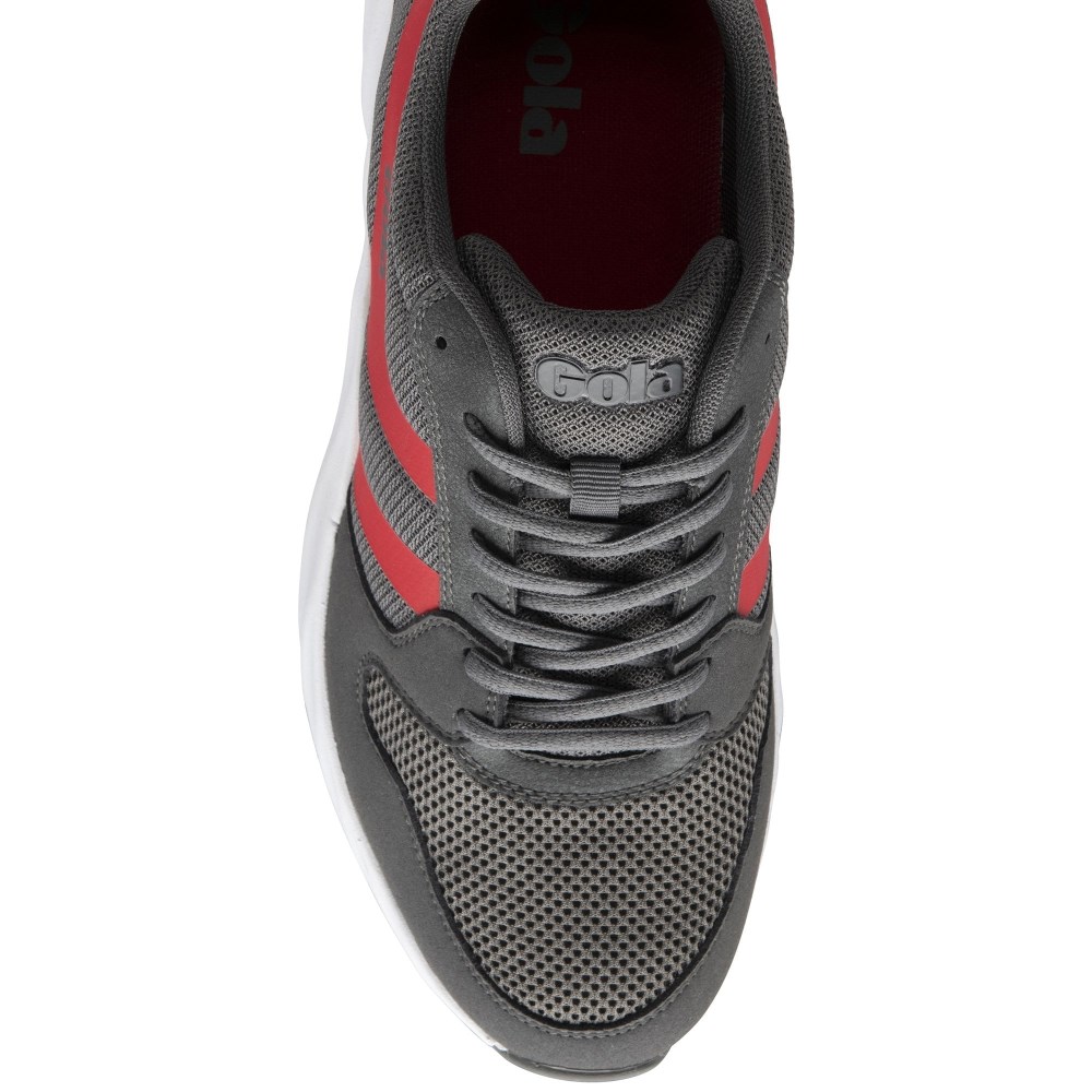 Gola Performance Men's Lansen Sneakers - Charcoal/Deep Red