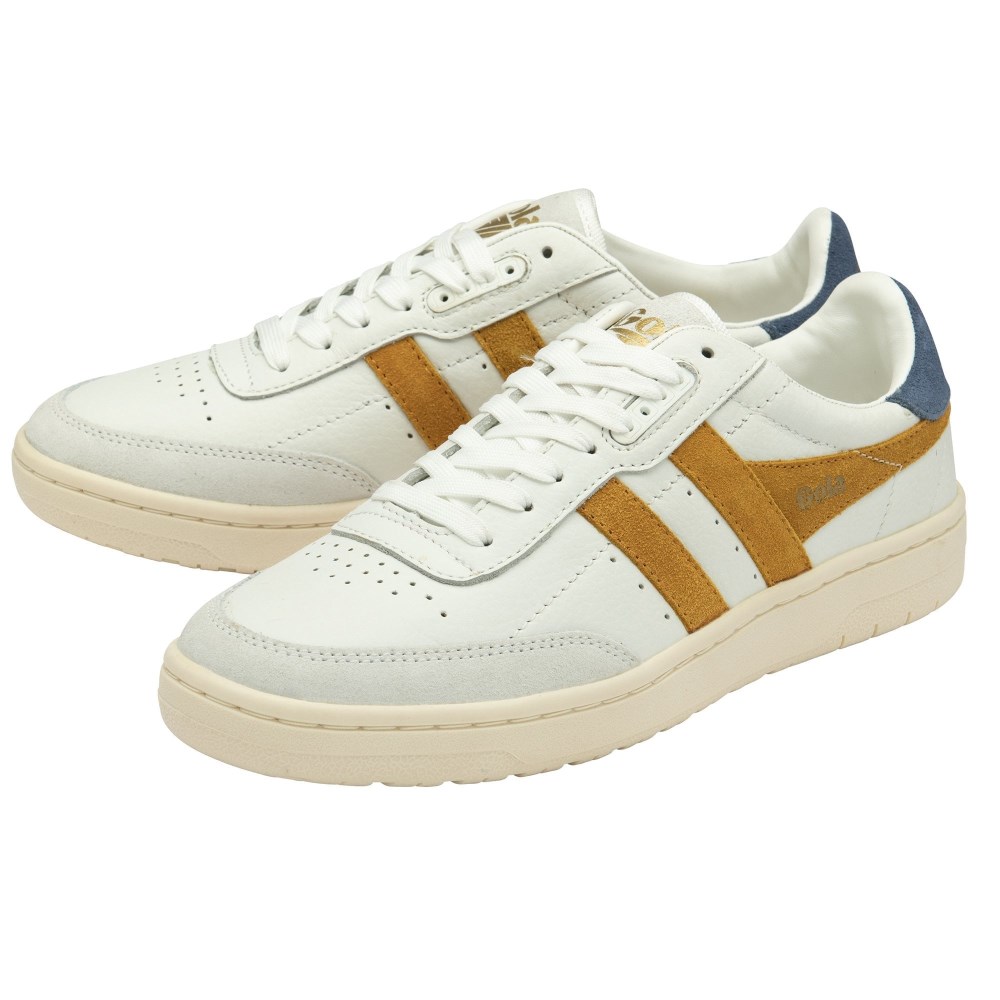 Gola Classics Women's Falcon Sneakers - White/Sun/Moonlight