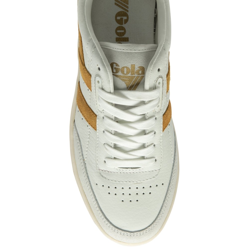 Gola Classics Women's Falcon Sneakers - White/Sun/Moonlight