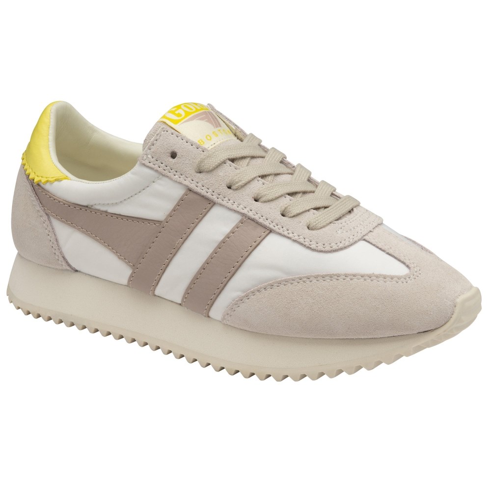 Gola Classics Women's Boston '78 Sneakers - Off White/Blossom/Limelight