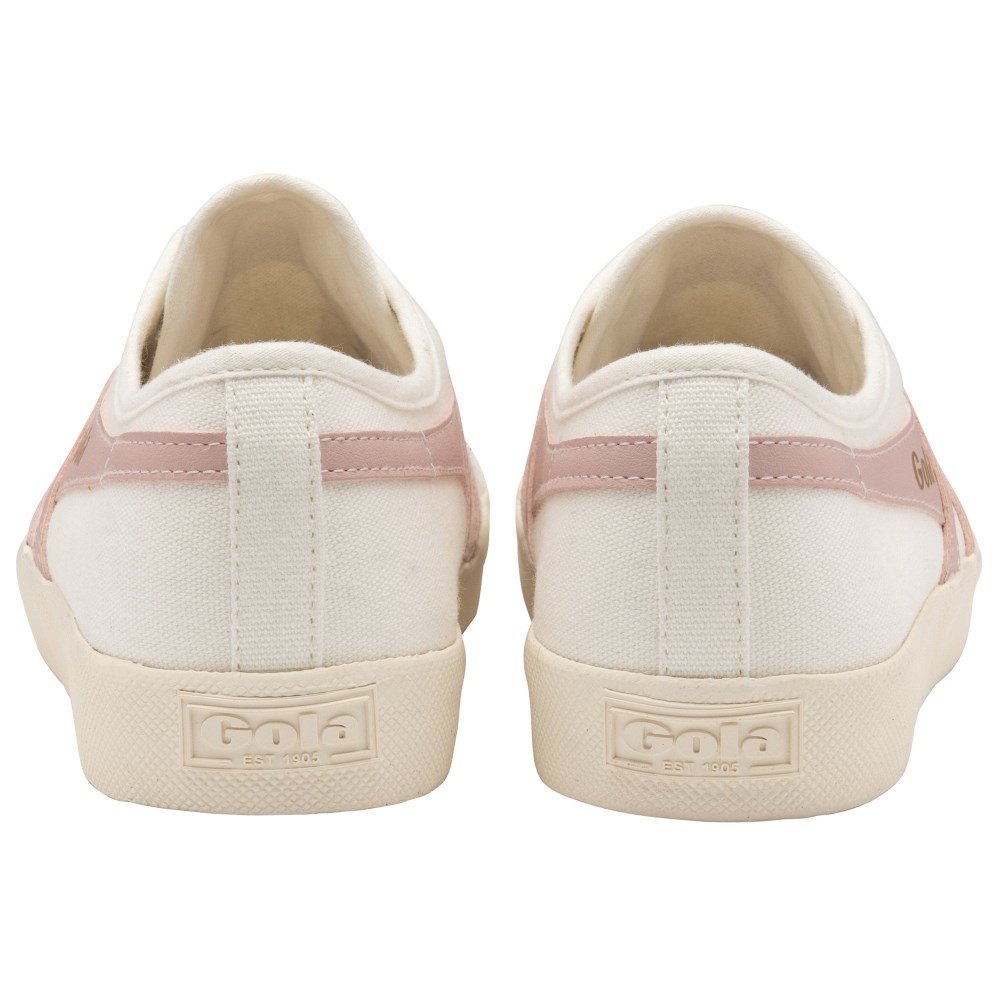 Vegan Gola Classics Women's Coaster Slip - Off White/Chalk Pink