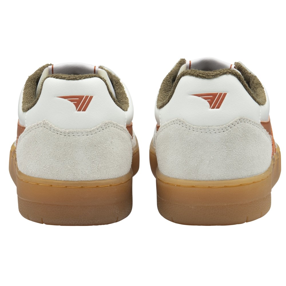 Gola Classics Men's Eagle '86 Sneakers - White/Moody Orange/Khaki/Gum