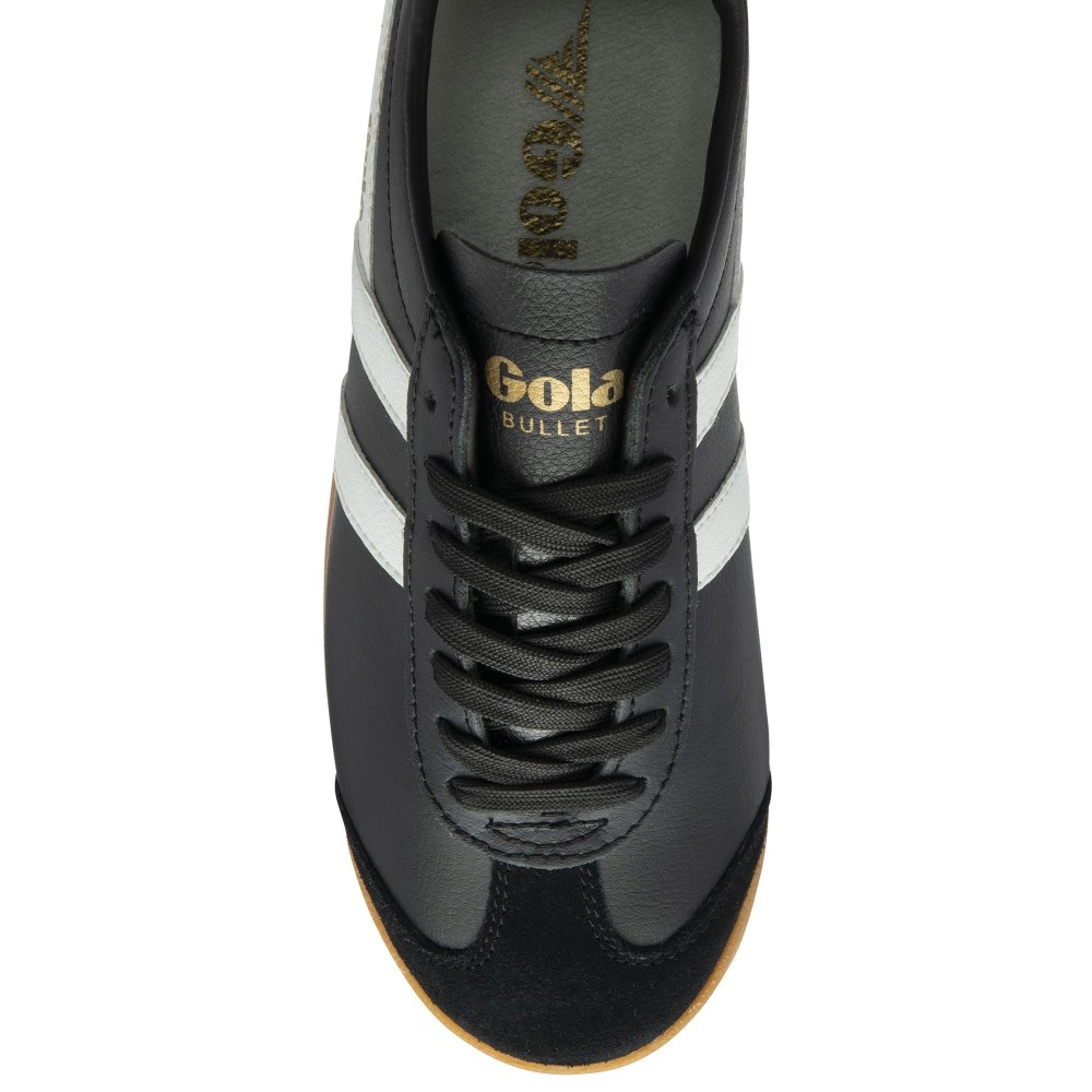 Gola Classics Women's Bullet Leather Sneakers - Black/White/Gum