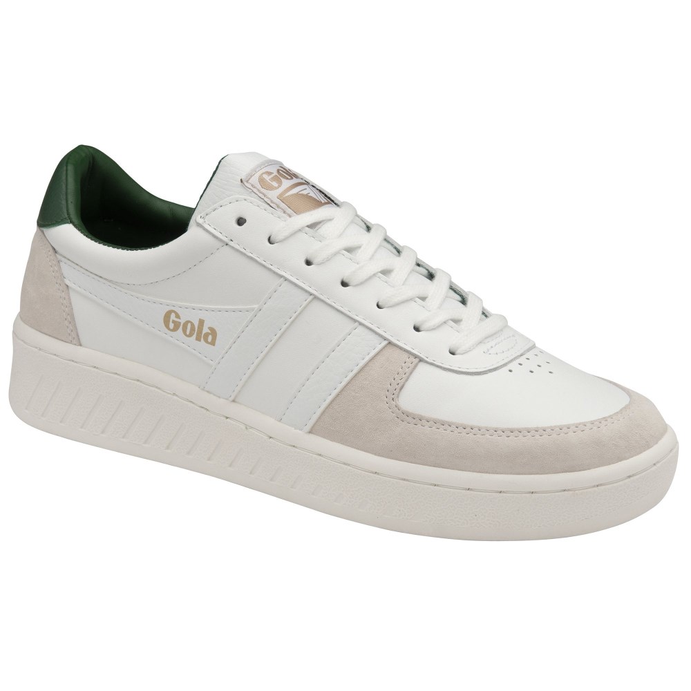 Gola Classics Men's Grandslam Classic Sneakers - White/White/Dark Green