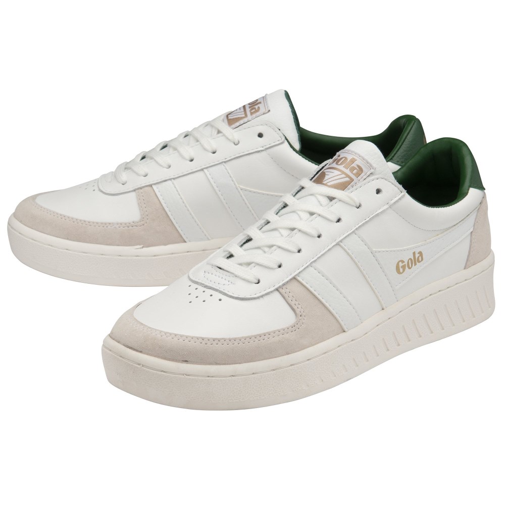 Gola Classics Men's Grandslam Classic Sneakers - White/White/Dark Green