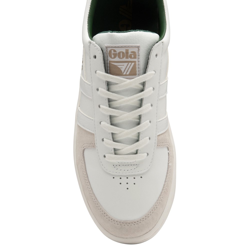 Gola Classics Men's Grandslam Classic Sneakers - White/White/Dark Green
