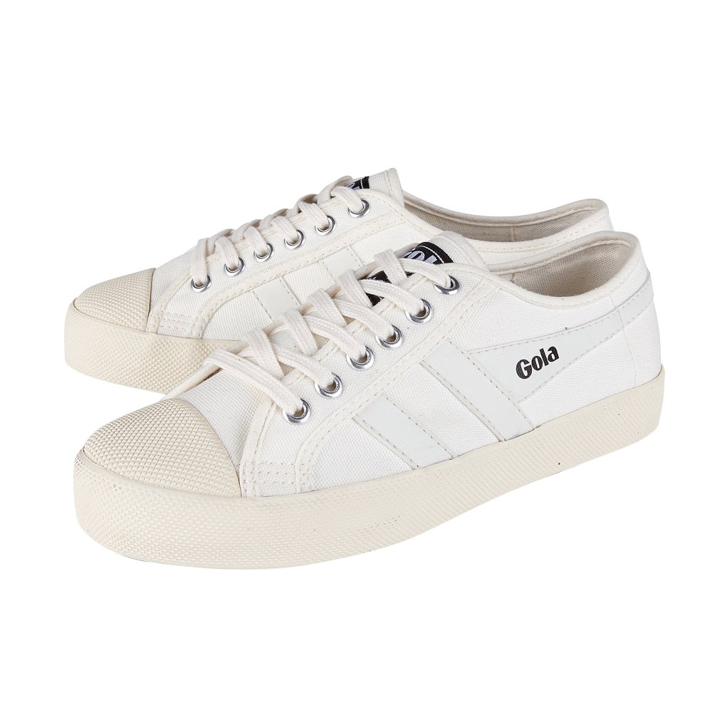 Vegan Gola Classics Women's Coaster - Off White/Off White
