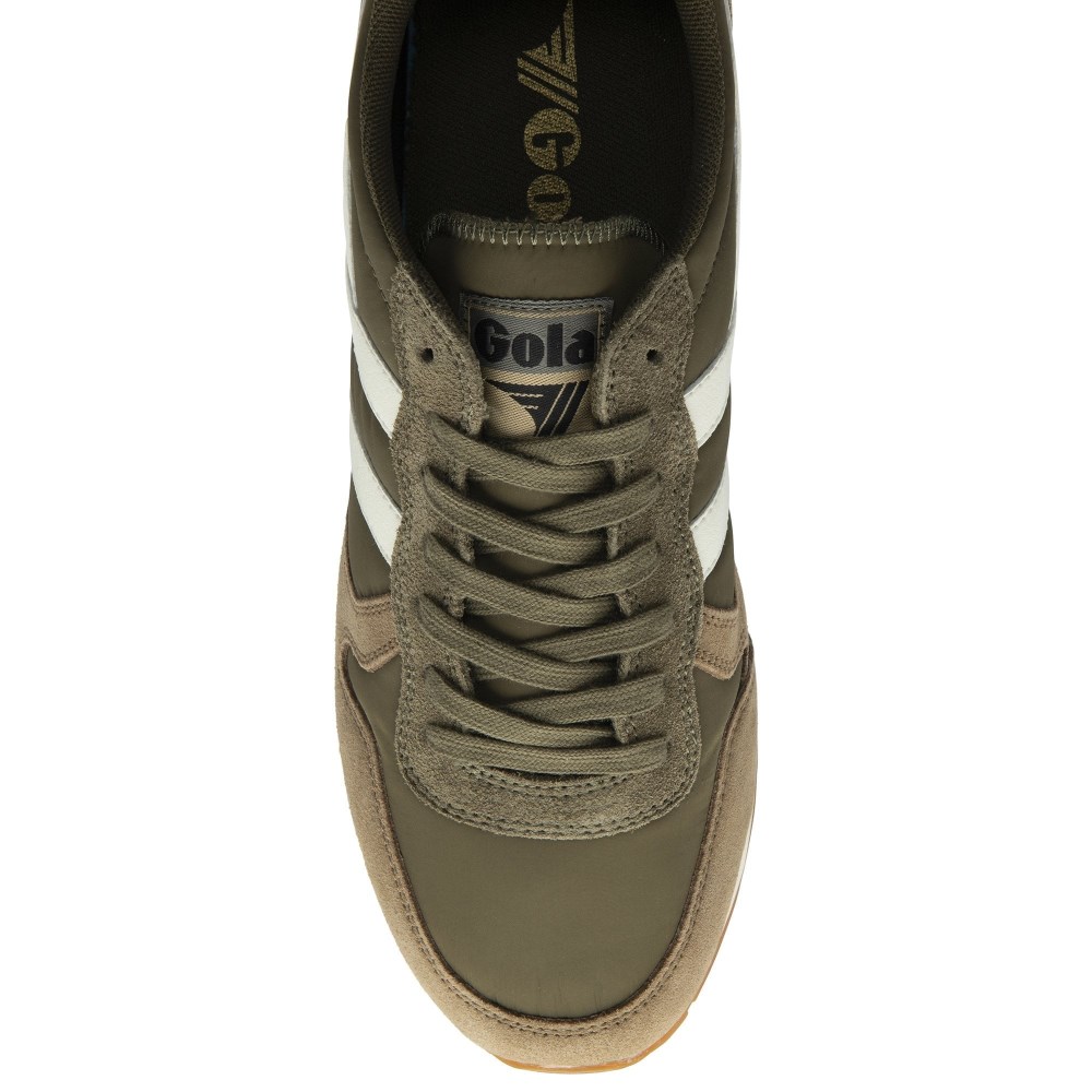 Gola Classics Men's Daytona Chute Sneakers - Khaki/Tobacco/Off White