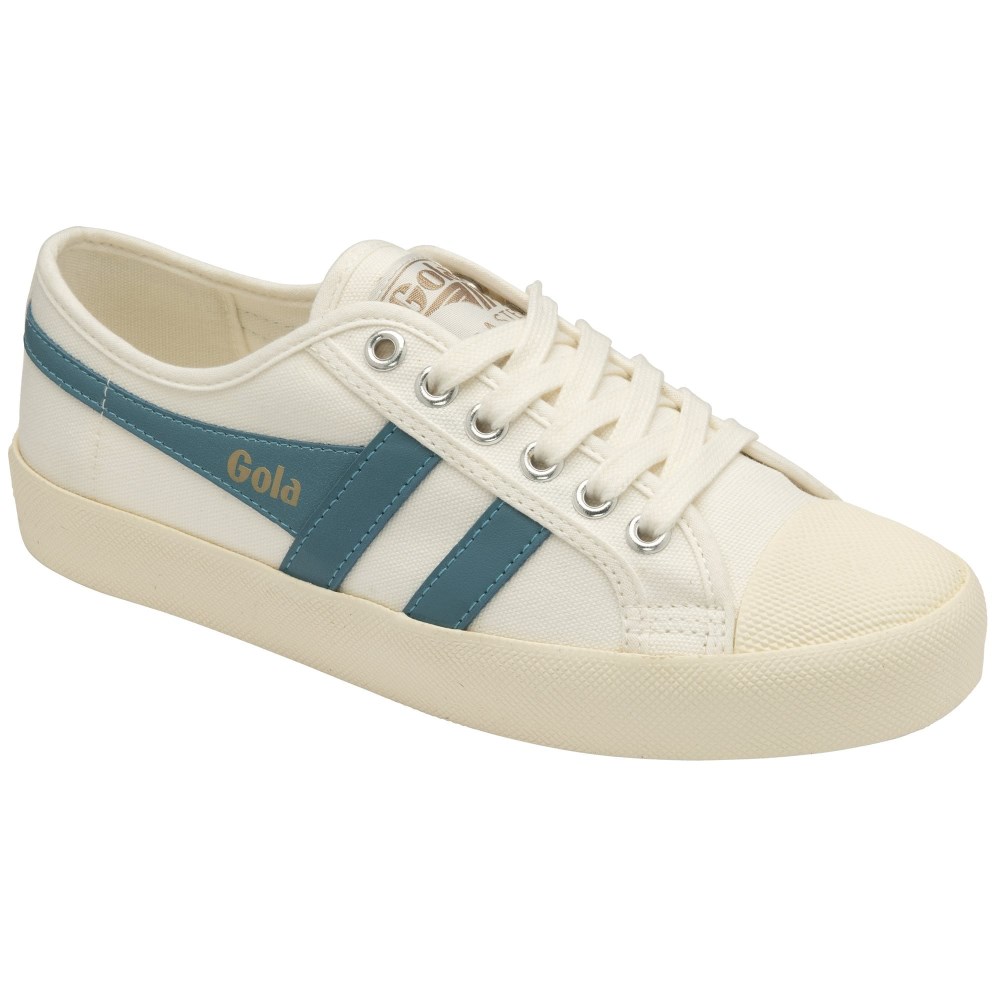 Vegan Gola Classics Women's Coaster - Off White/Ocean