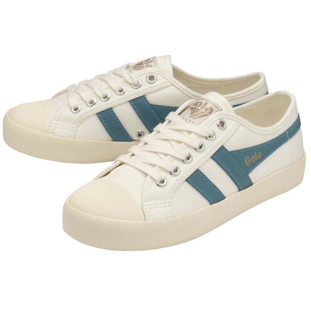 Vegan Gola Classics Women's Coaster - Off White/Ocean