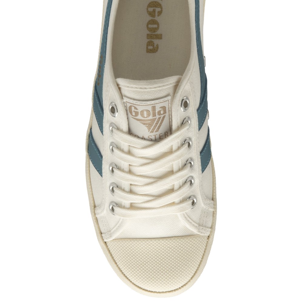 Vegan Gola Classics Women's Coaster - Off White/Ocean