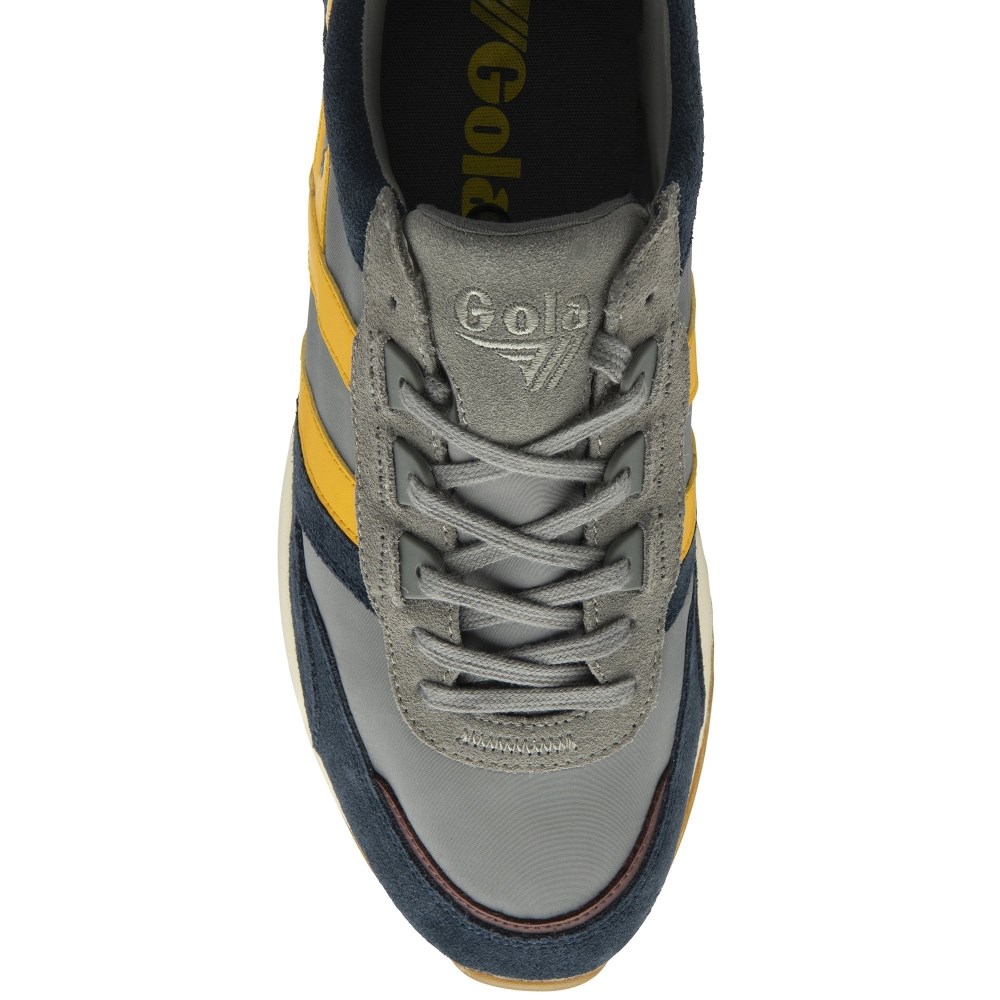 Gola Classics Men's Chicago Sneakers - Ash/Navy/Sun