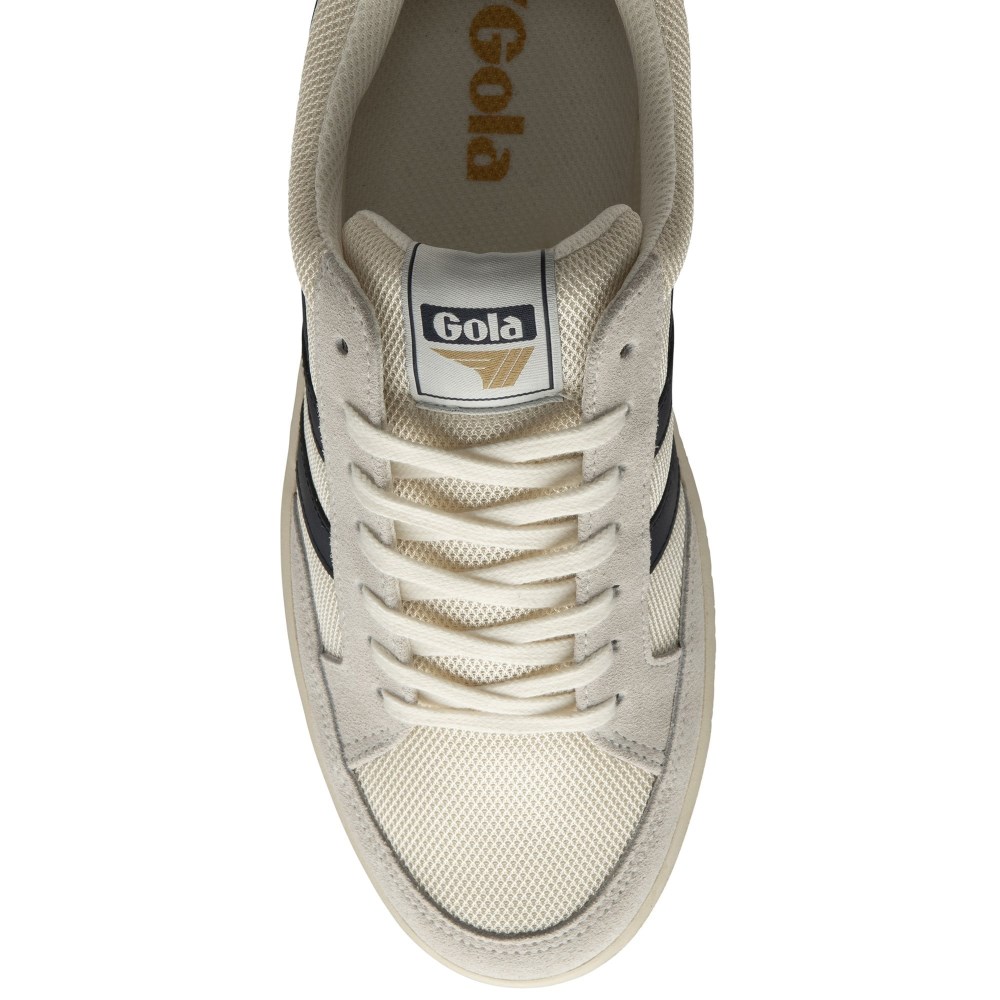 Gola Classics Men's Superslam Mesh Sneakers - Off White/Navy/Sun