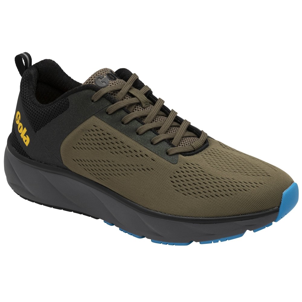 Gola Performance Men's Ultra Speed Sneakers - Khaki/Black/Sun