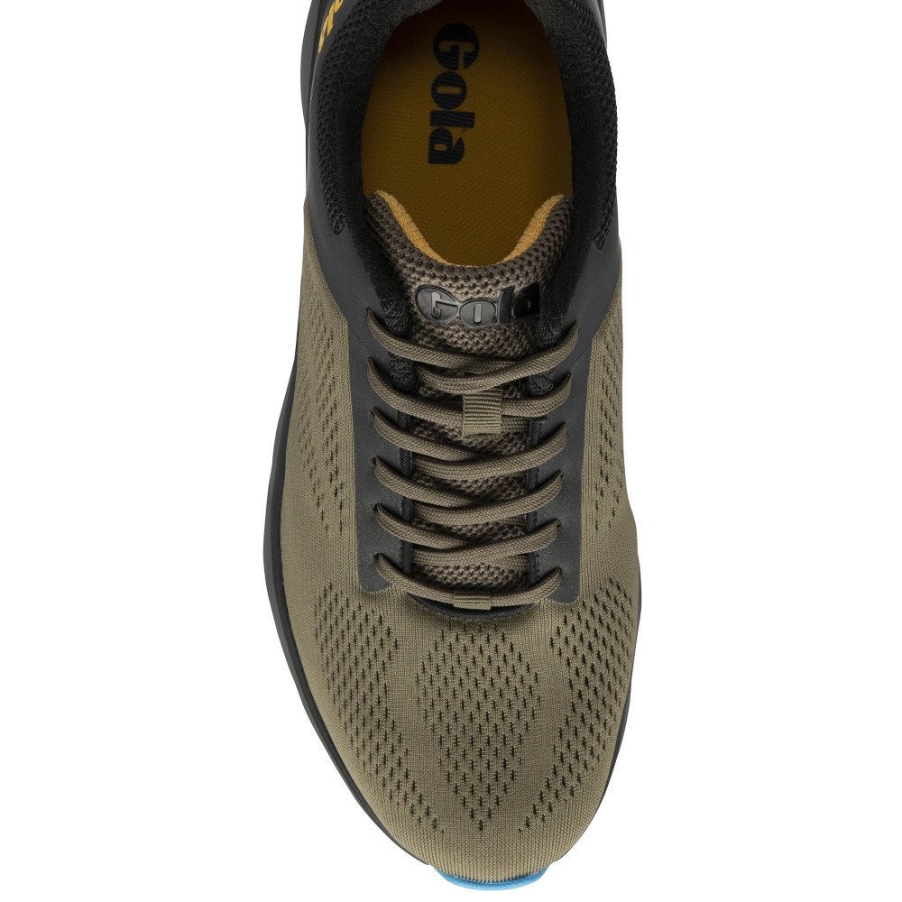 Gola Performance Men's Ultra Speed Sneakers - Khaki/Black/Sun