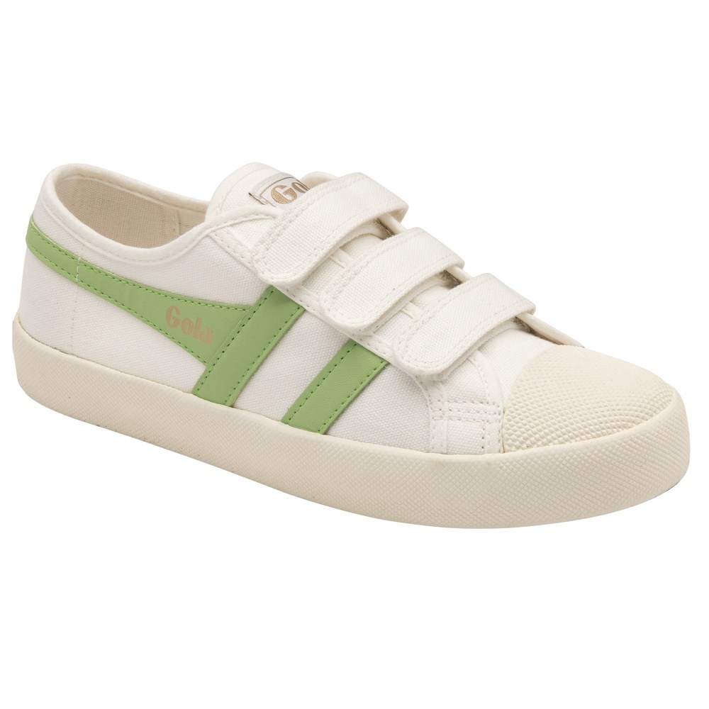 Vegan Gola Classics Women's Coaster Strap - Off White/Patina Green