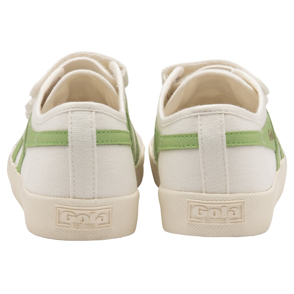 Vegan Gola Classics Women's Coaster Strap - Off White/Patina Green