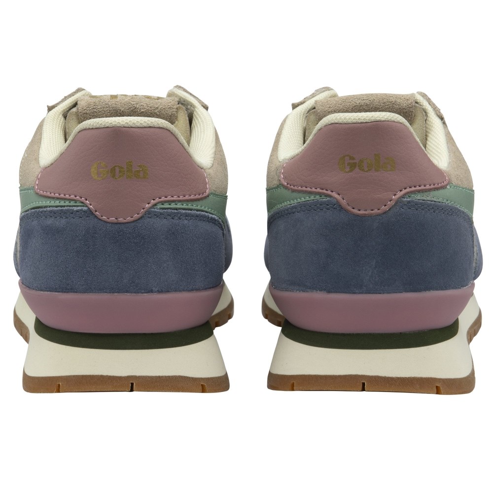 Gola Classics Women's Colorado Sneakers - Feather Grey/Moonlight/Green Mist