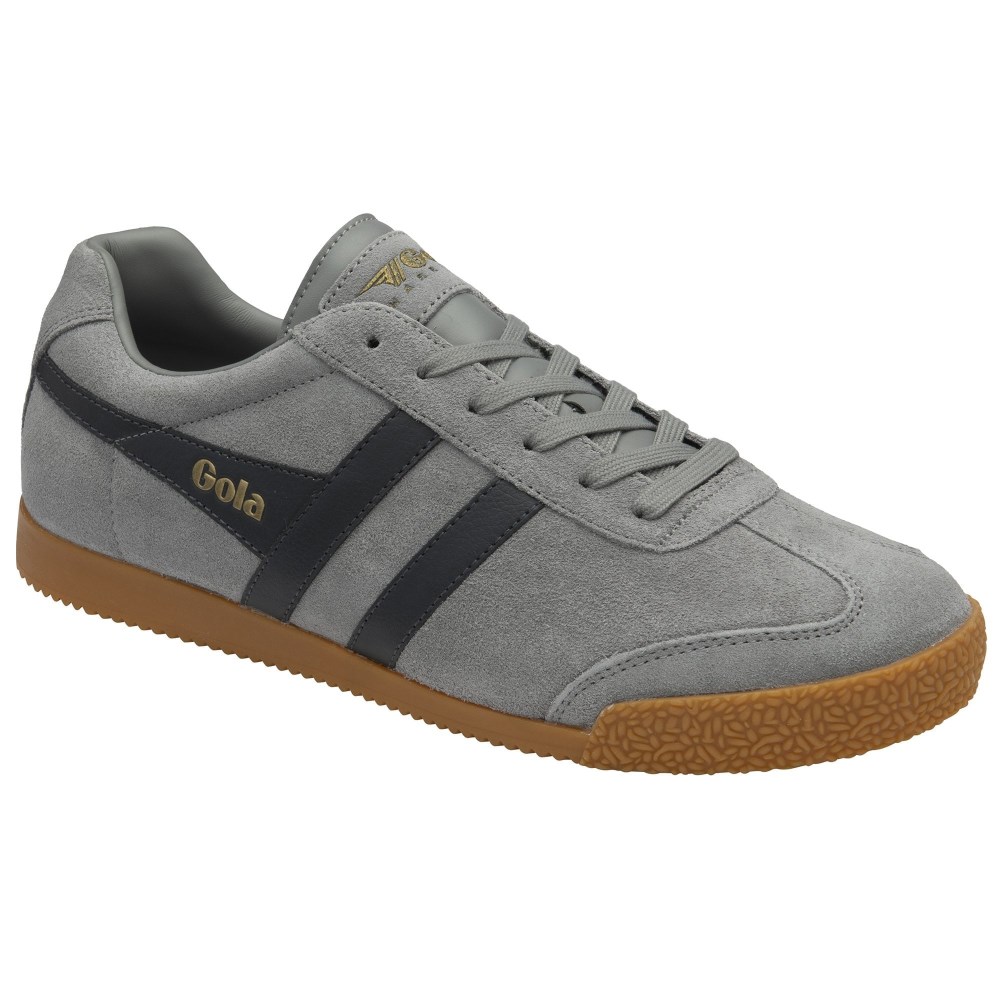 Gola Classics Men's Harrier Suede Sneakers - Cement/Storm