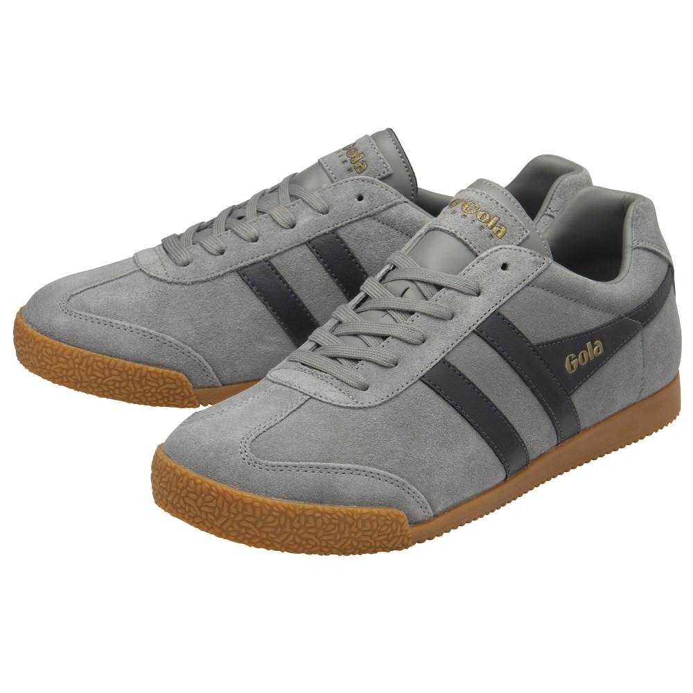 Gola Classics Men's Harrier Suede Sneakers - Cement/Storm