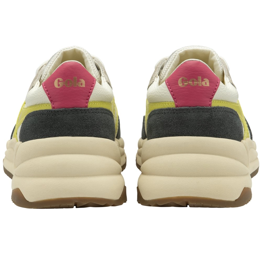 Gola Classics Women's Saturn Quadrant Sneakers - Off White/Storm/Sulphur
