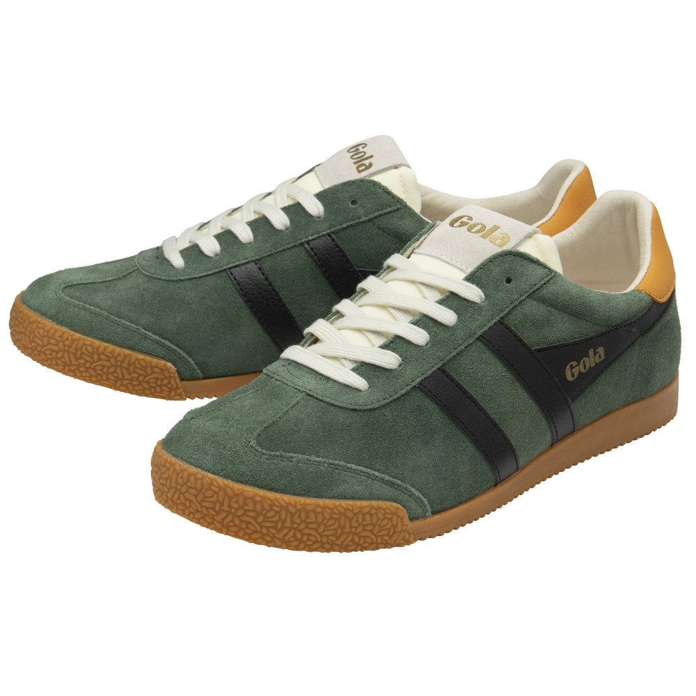 Gola Classics Men's Elan Sneakers - Evergreen/Black/Dark Sun