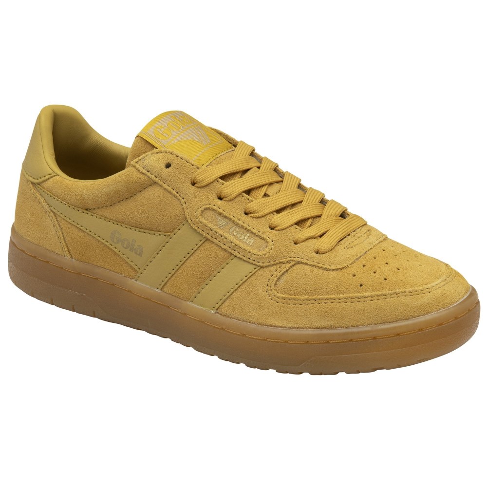 Gola Classics Women's Hawk Suede '86 Sneakers - Mustard/Gum