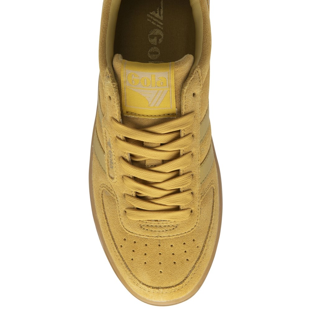 Gola Classics Women's Hawk Suede '86 Sneakers - Mustard/Gum