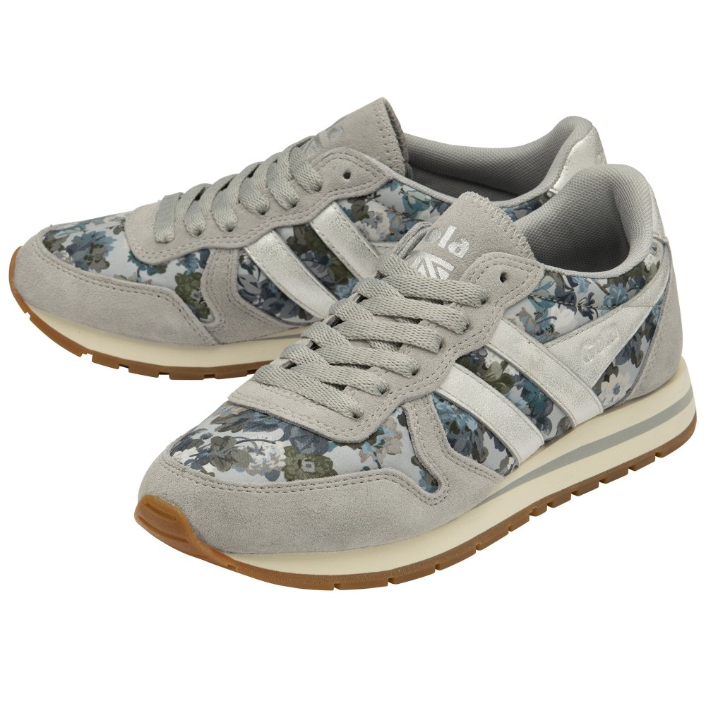Gola Classics Women's Daytona LBTY CG Sneakers - Light Grey/Silver/Multi